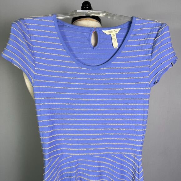 Matilda Jane Exploration Dress, Women's Sz XS, Periwinkle Blue & Gray Stripes - Picture 4 of 15